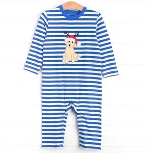 Stichy Fish Reindeer Holiday Romper